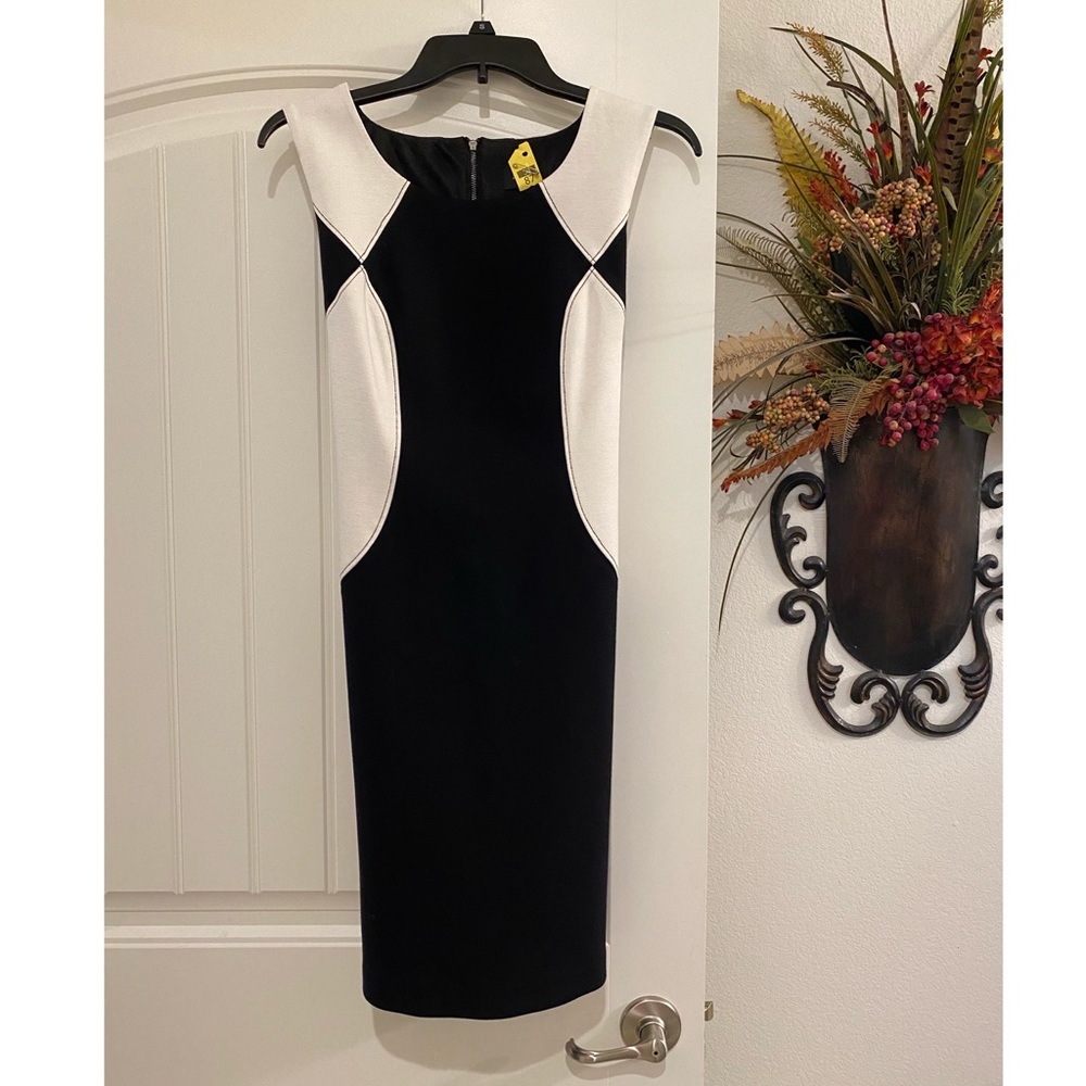 Black and white cotton dress